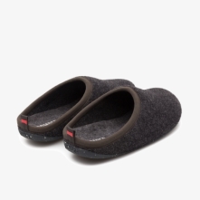 Camper Wabi Slippers Dark Grey - Mens Singapore WYCHQF-165